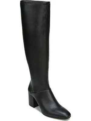 Tribute Womens Zipper Faux Leather Mid-Calf Boots
