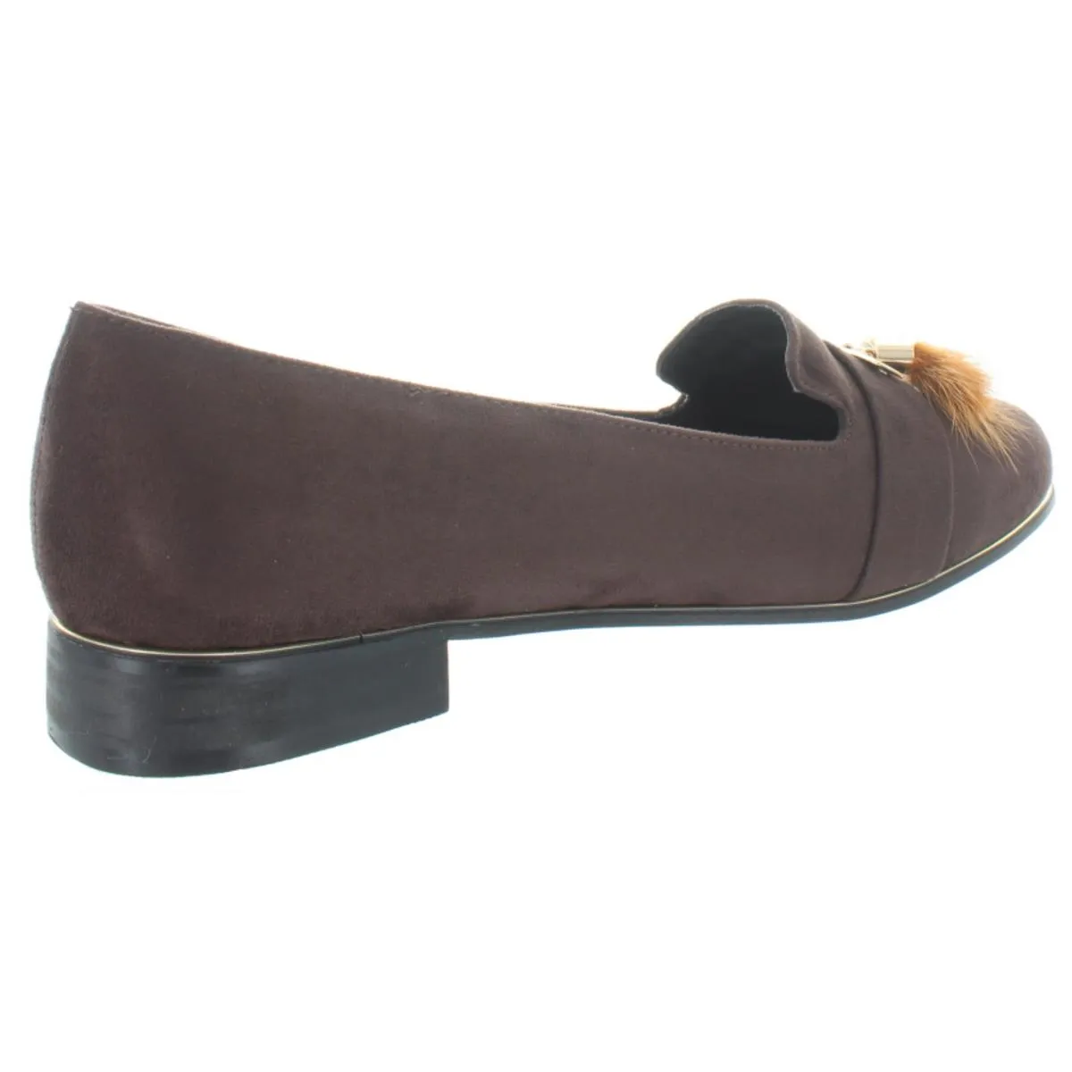 Trish Womens Microsuede Slip On Smoking Loafers