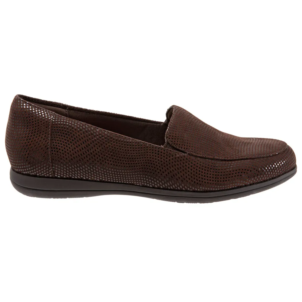 Trotters Deanna Slip-On Brown Mini Dots (Women's)