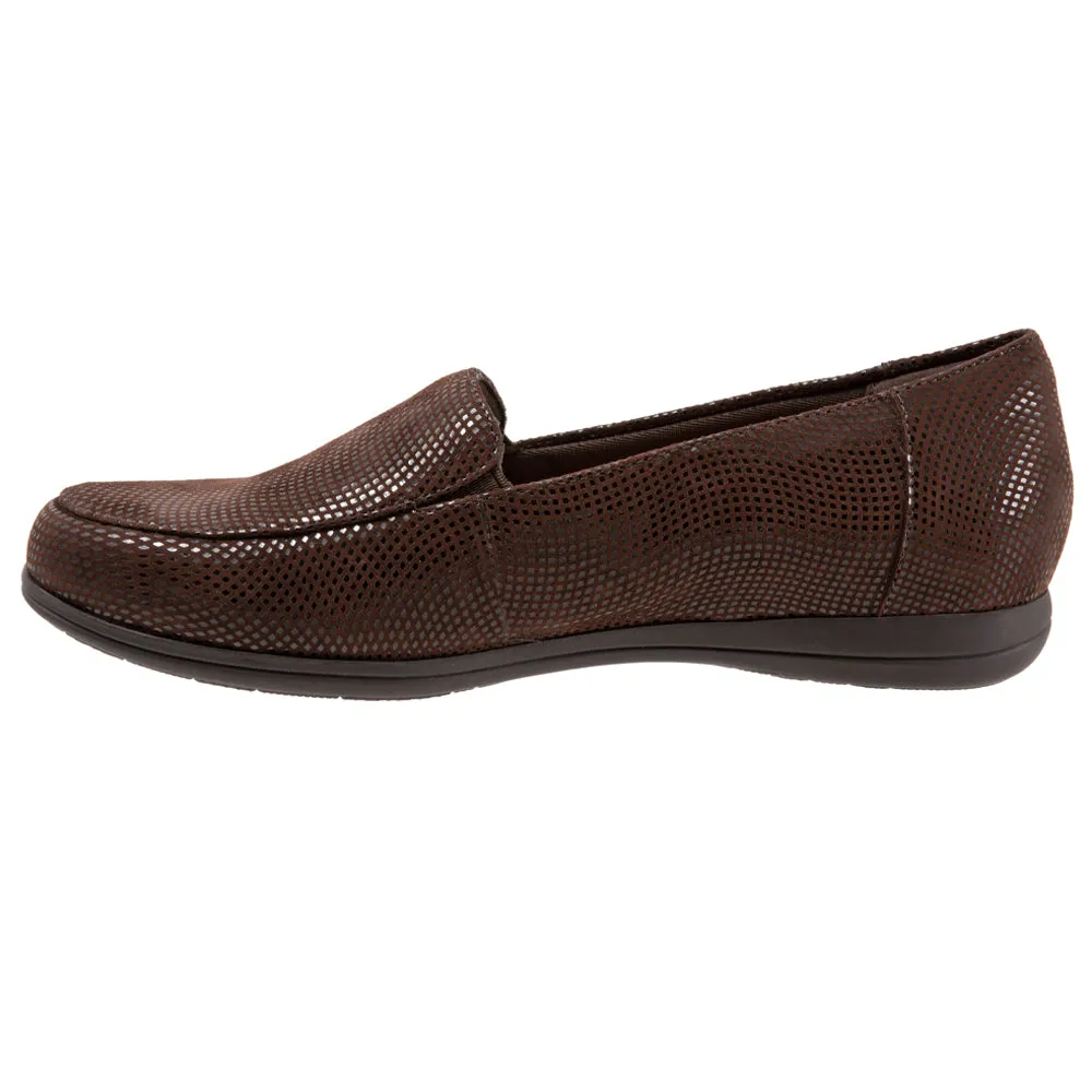 Trotters Deanna Slip-On Brown Mini Dots (Women's)