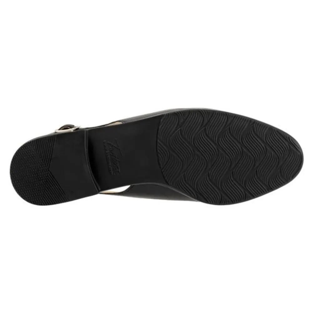 Trotters Lillie Black/White Leather Mule (Women's)