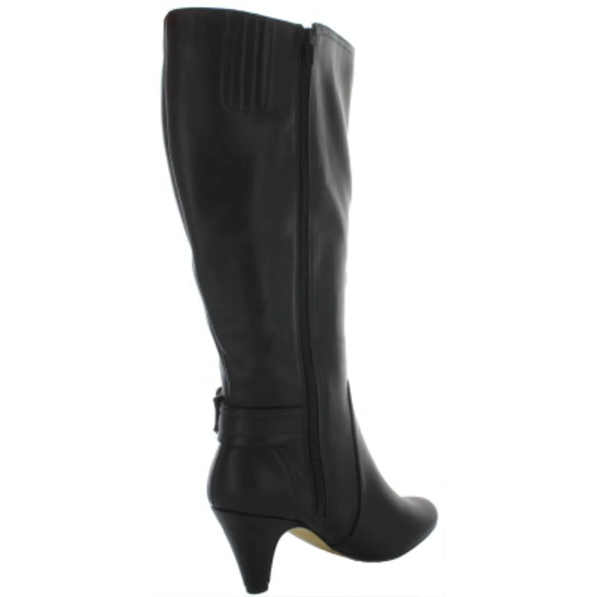 Troy II Plus Womens Wide Calf Faux Leather Knee-High Boots