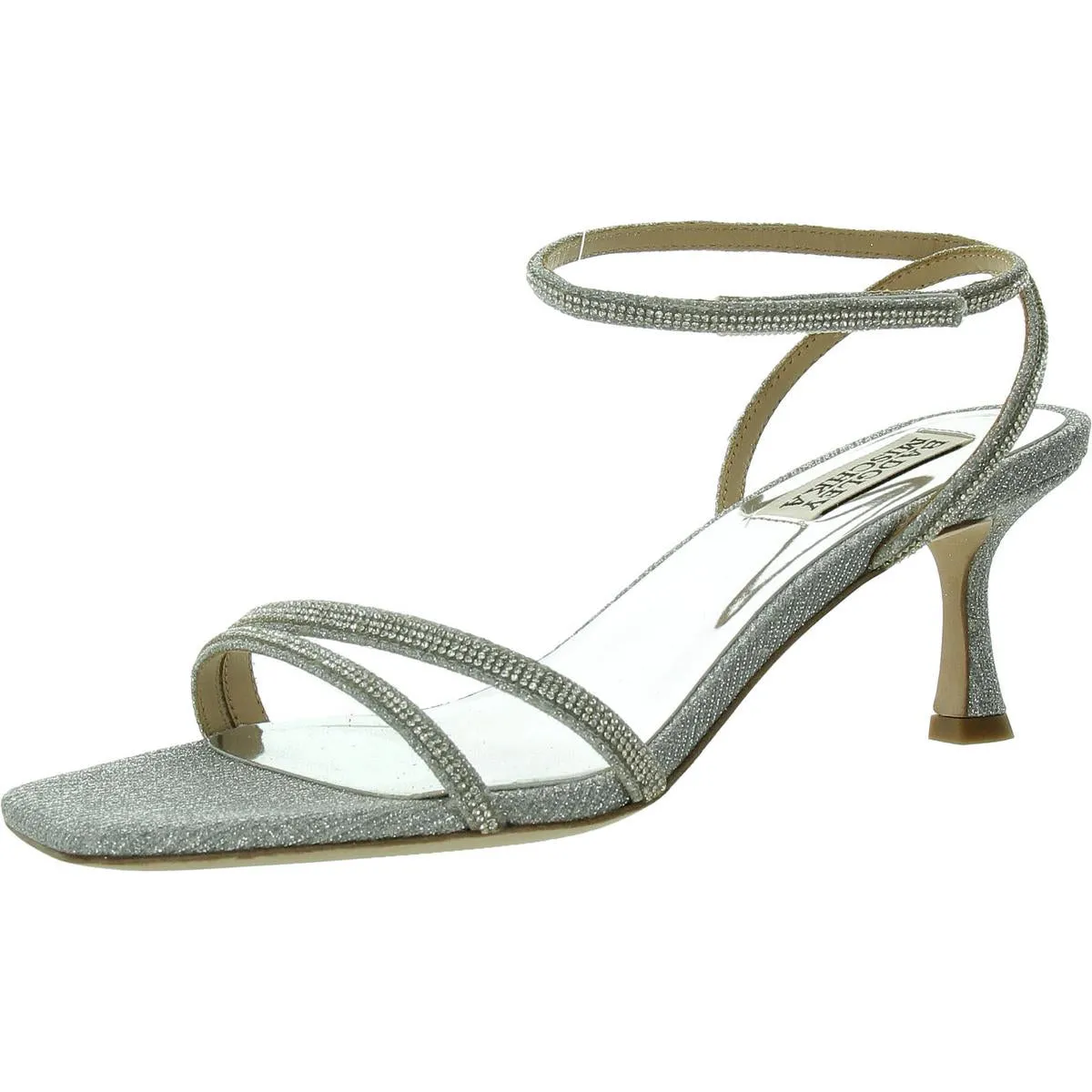 Ultra Womens Rhinestone Glitter Slingback Sandals