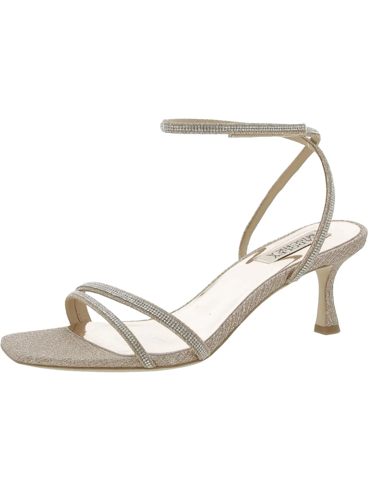 Ultra Womens Rhinestone Glitter Slingback Sandals