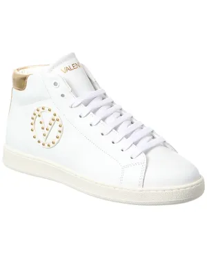 Valentino by Mario Valentino Gaia Leather High-Top Sneaker
