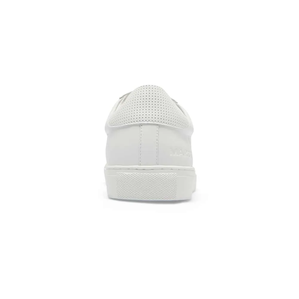 Varsity Sneaker in White Leather