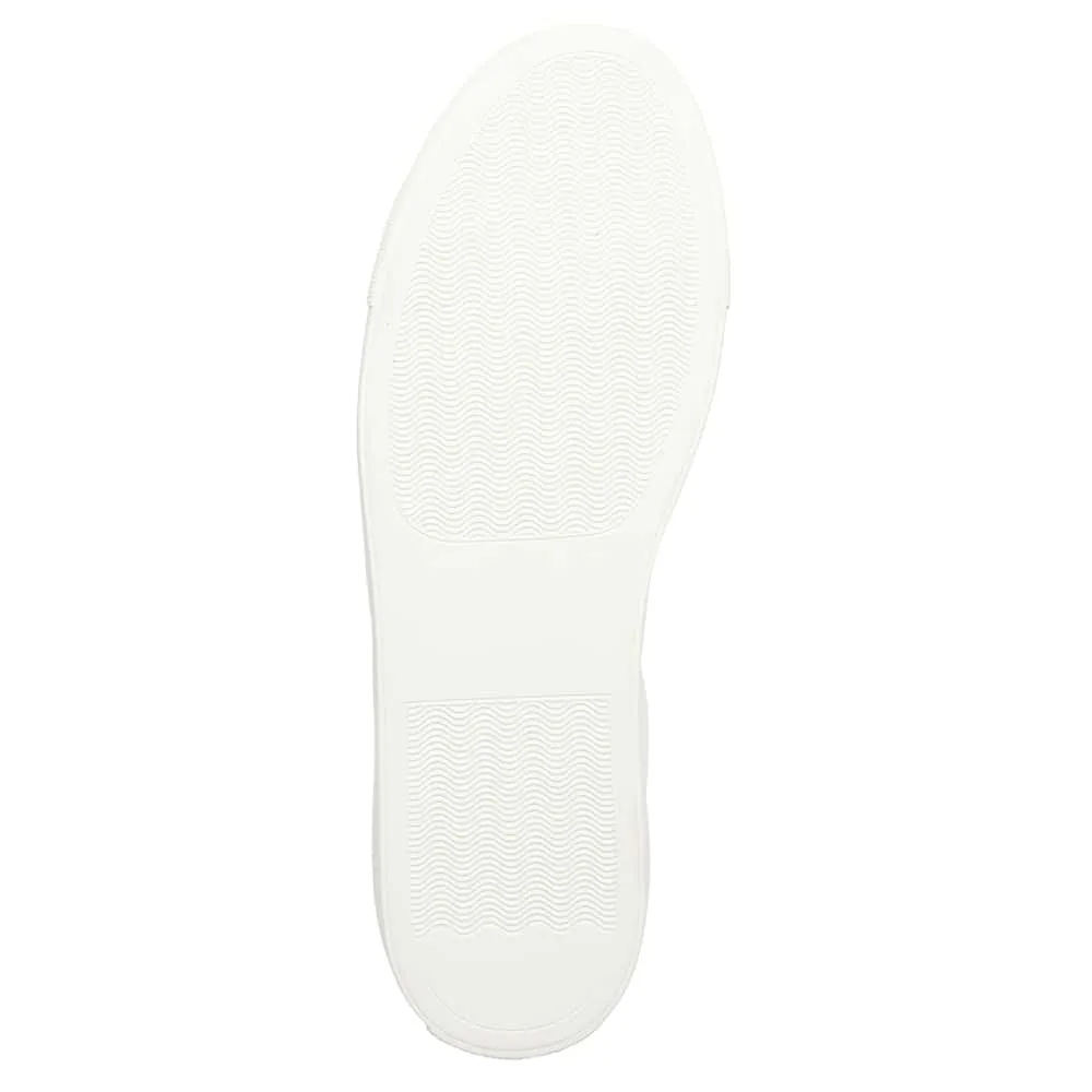 Varsity Sneaker in White Leather