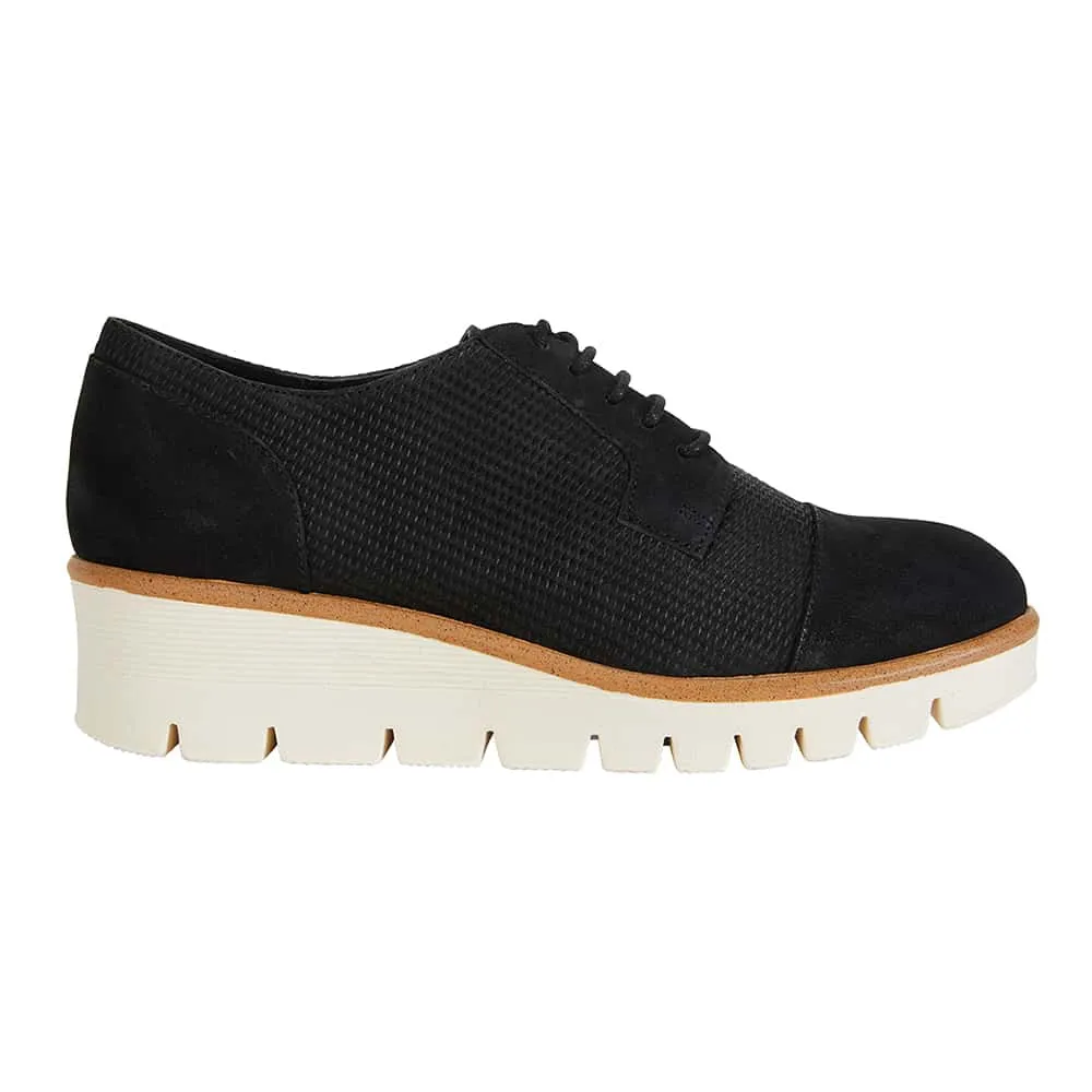 Vega Brogue in Black Nubuck
