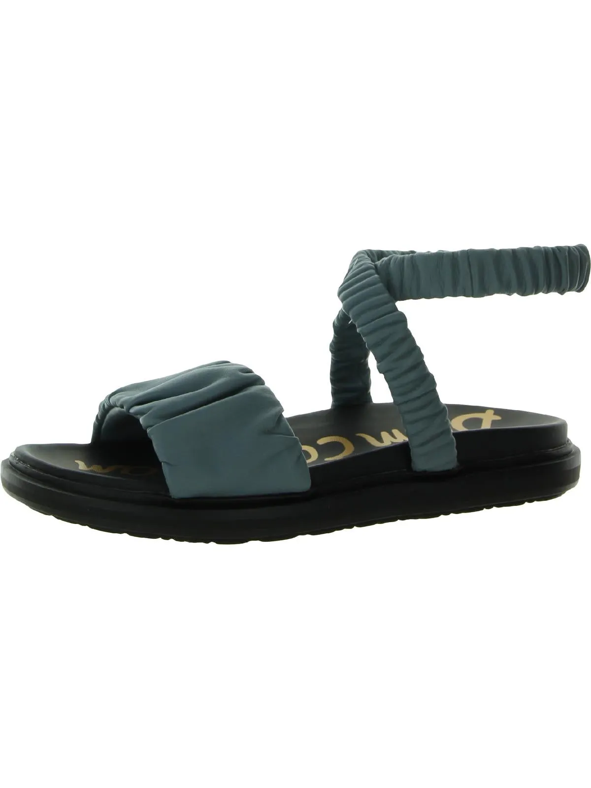 Velma Womens Leather Slip on Flat Sandals