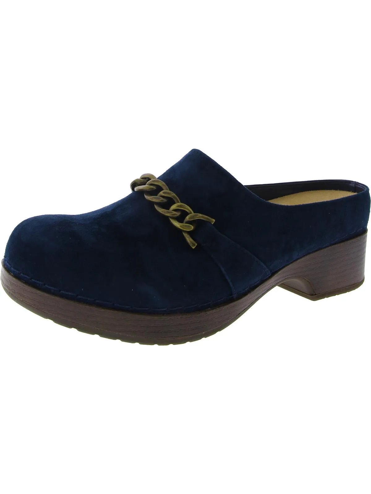 VENTURA Womens Leather Slip On Clogs