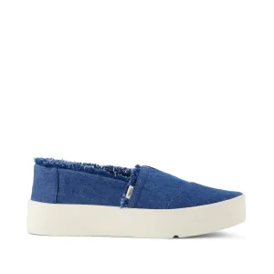 Verona Slate Blue Denim Slip On Sneaker