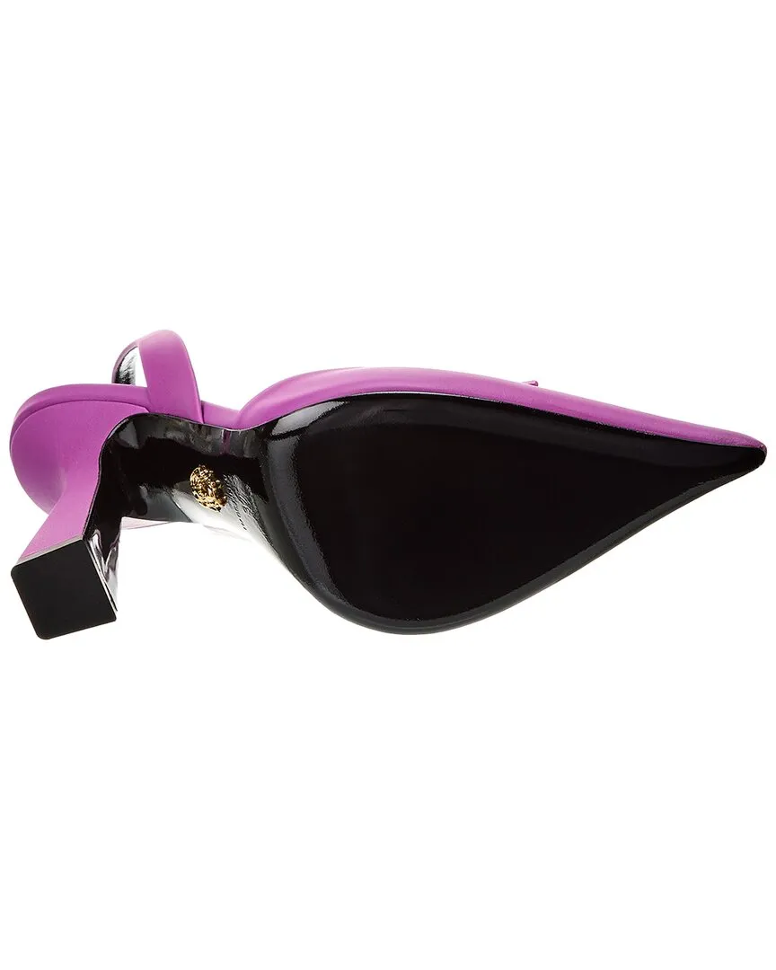 Versace La Medusa Leather Slingback Pump