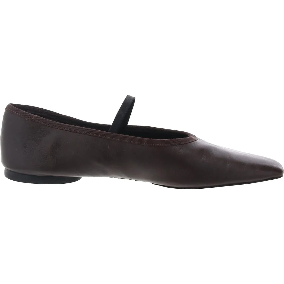VIVIAN Womens Faux Leather Cushioned Footbed Ballet Flats