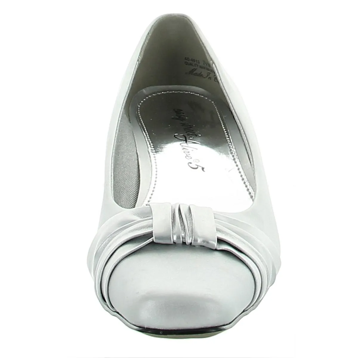 Waive Womens Metallic Dressy Kitten Heels