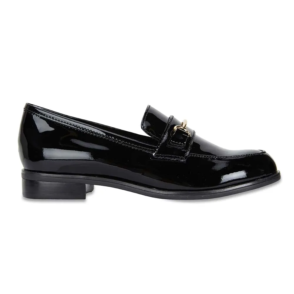 Wallis Loafer in Black Patent