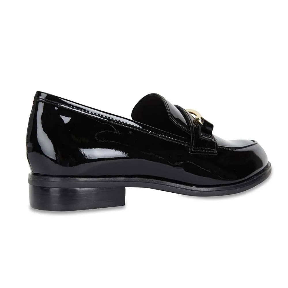 Wallis Loafer in Black Patent