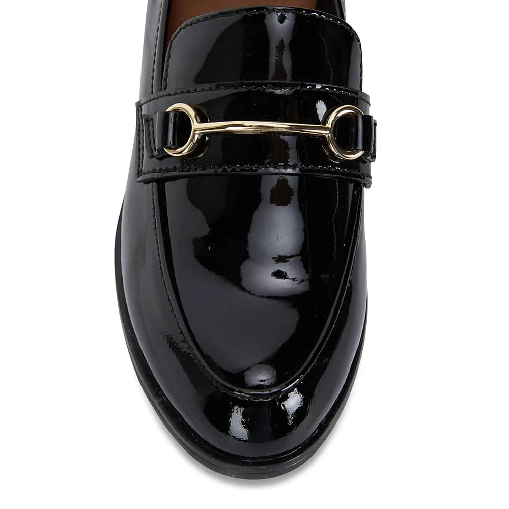 Wallis Loafer in Black Patent