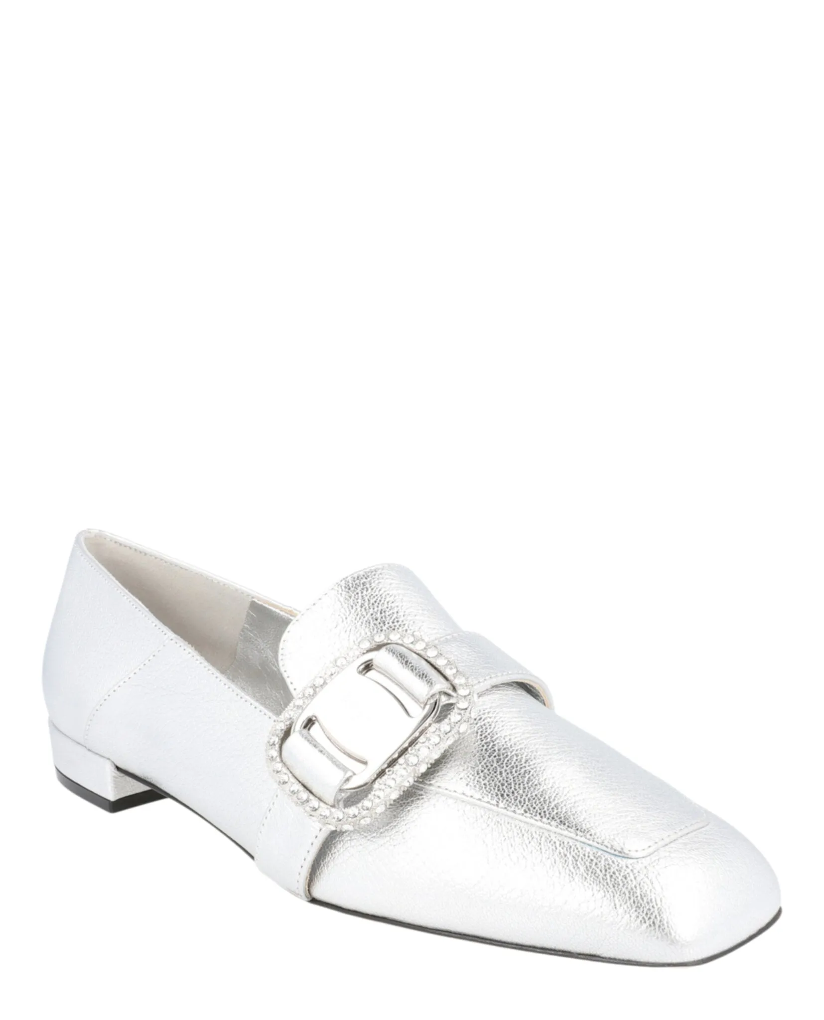 Wang 10 Metallic Leather Loafers