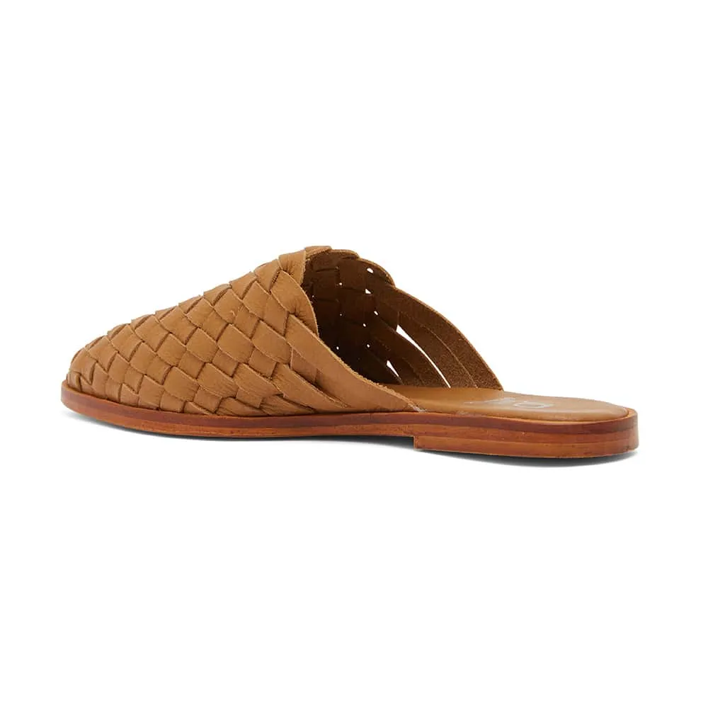 Watson Slide in Tan Leather