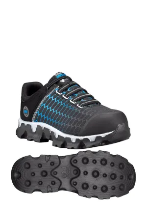 Women' S Powertrain Safety Toe Slip-On Work Shoe - Medium Width In Black/blue