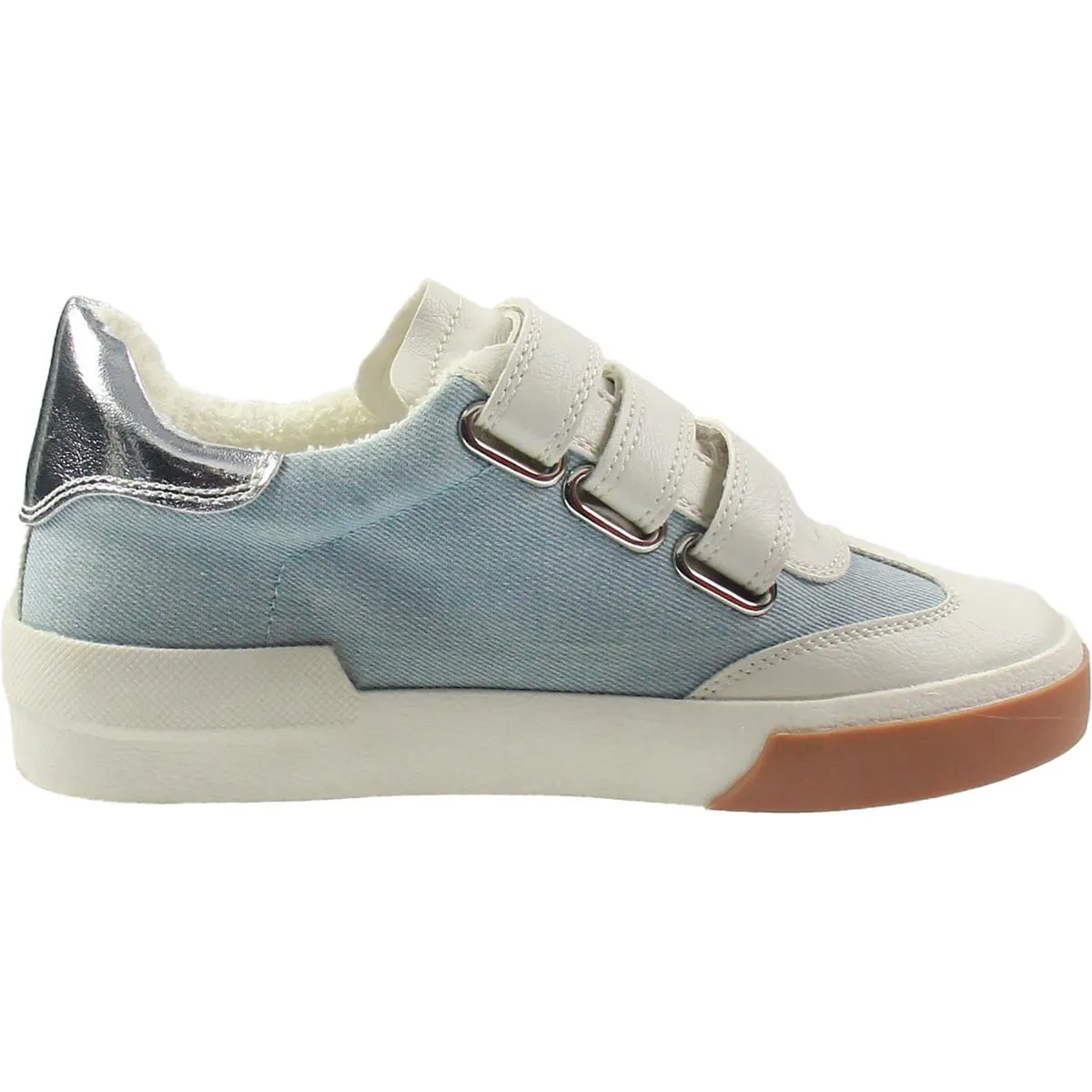 Womens Adjustable Faux Leather Casual And Fashion Sneakers
