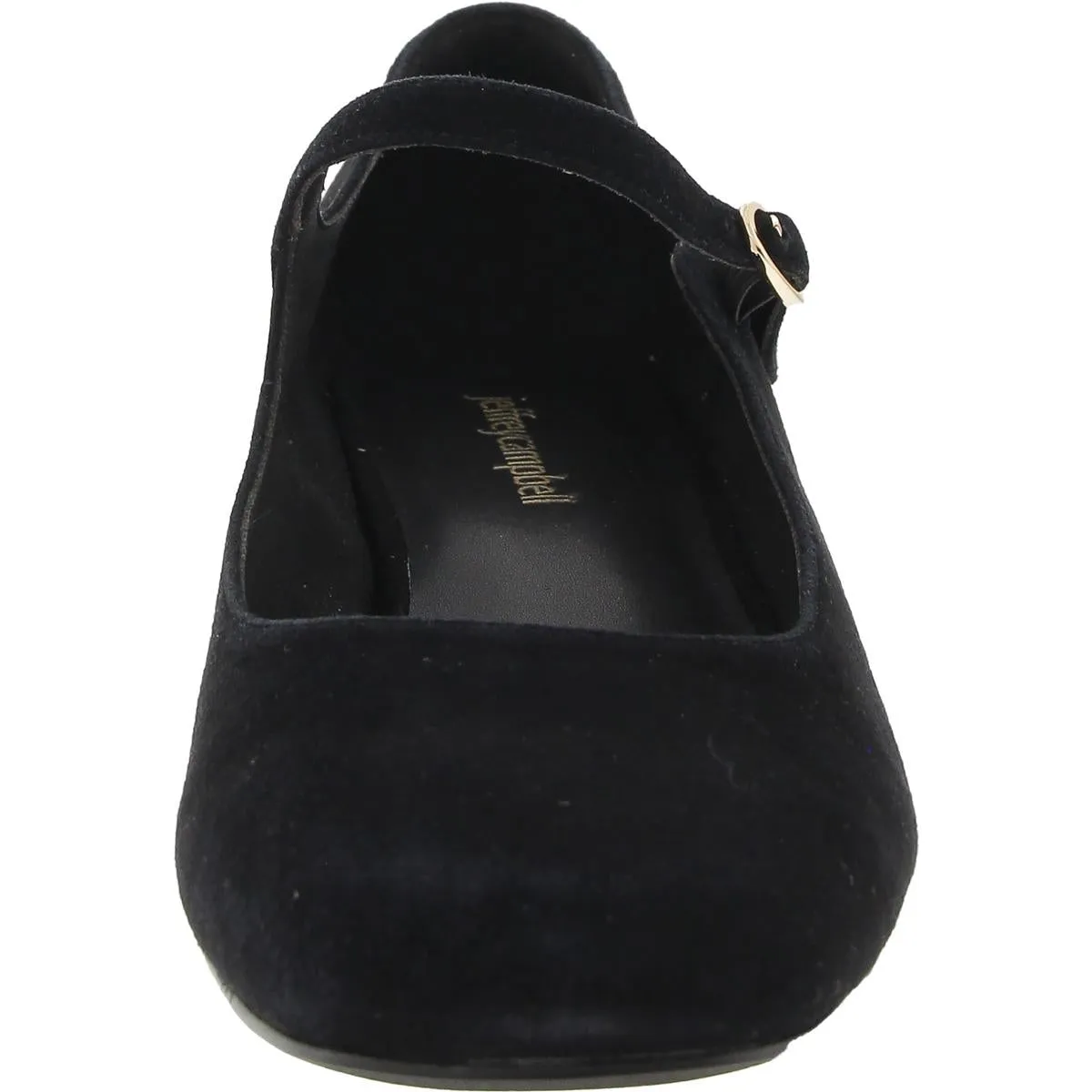 Womens Adjustable Suede Mary Jane Heels