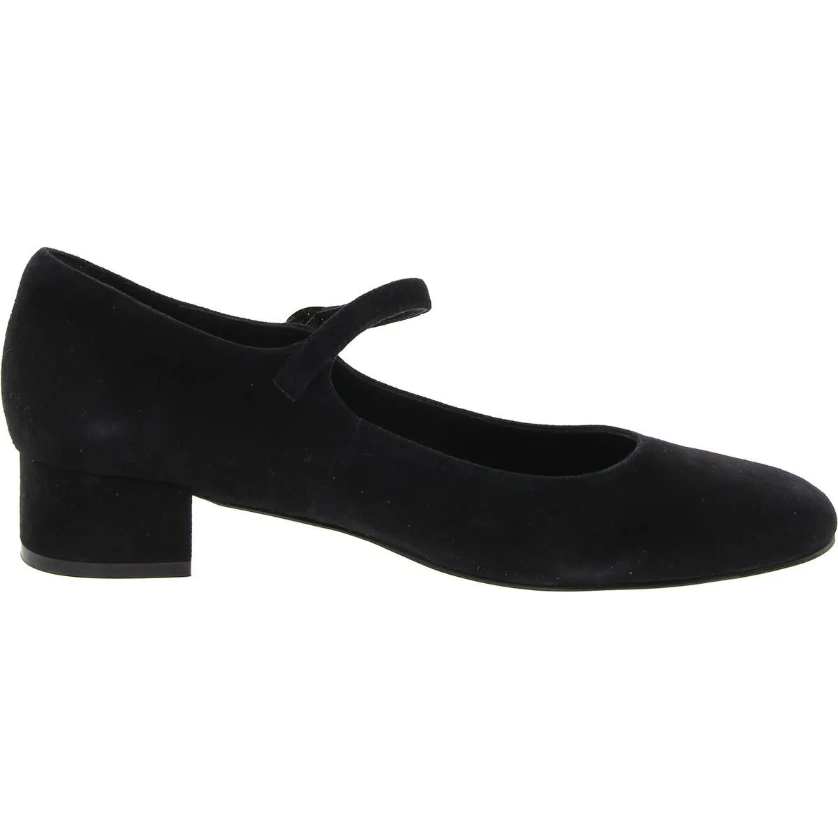 Womens Adjustable Suede Mary Jane Heels
