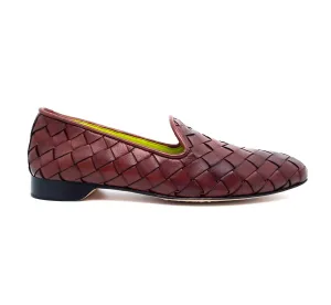 Women's Alyssa Woven Loafer In Vintage Luggage