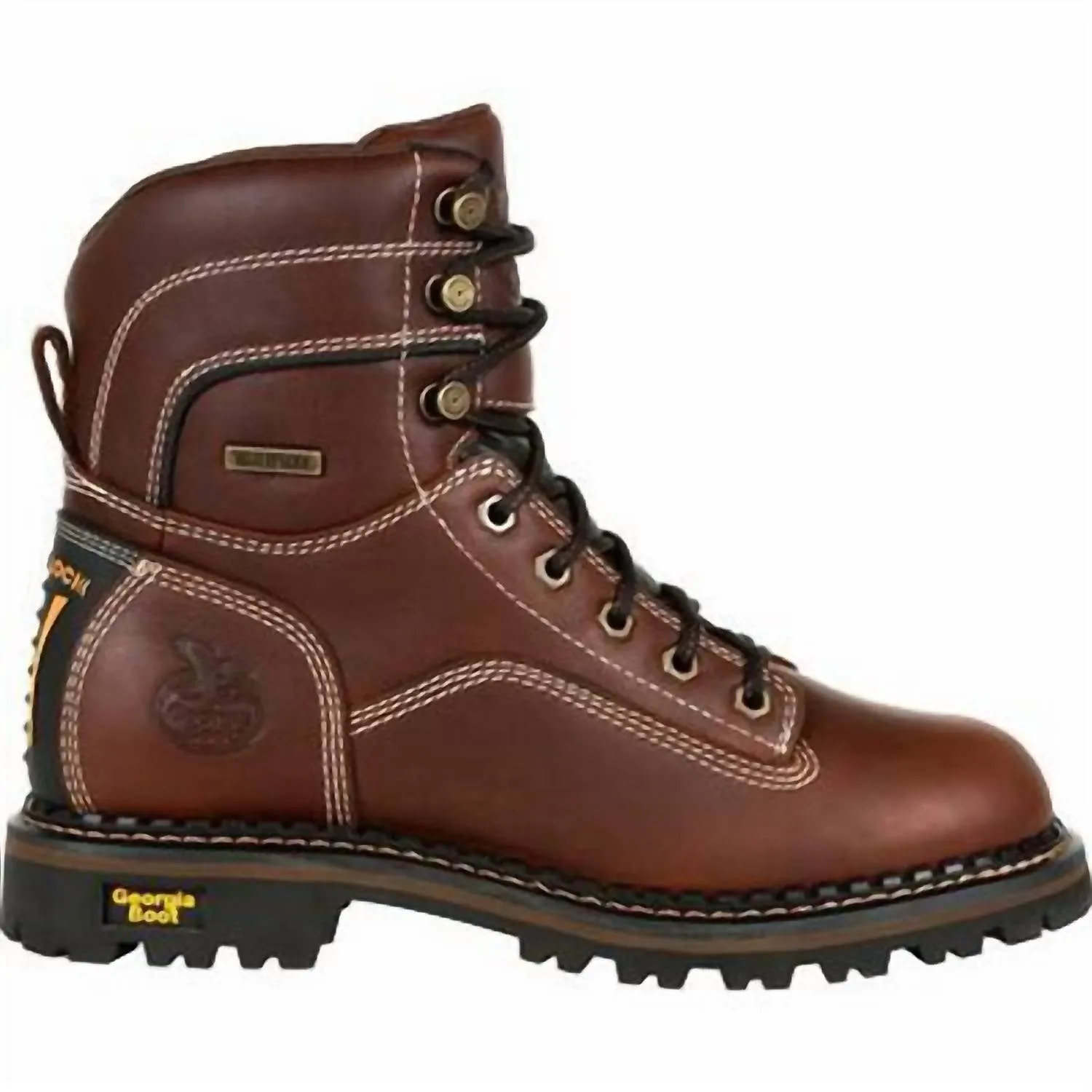 Women's Amp Lt Logger Women's Waterproof Low Heel Logger Boot - Medium Width In Brown