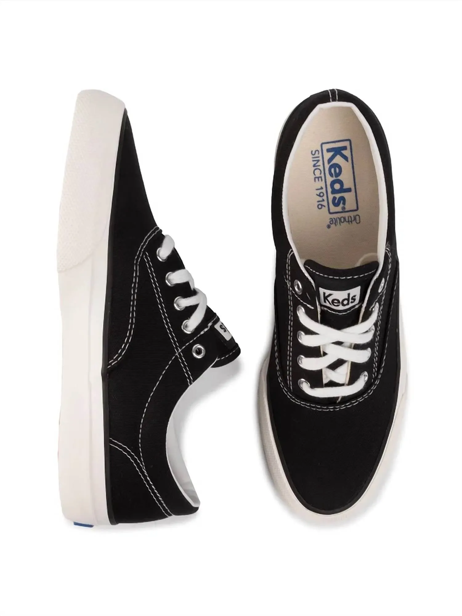 Women's Anchor Sneaker In Solid Black
