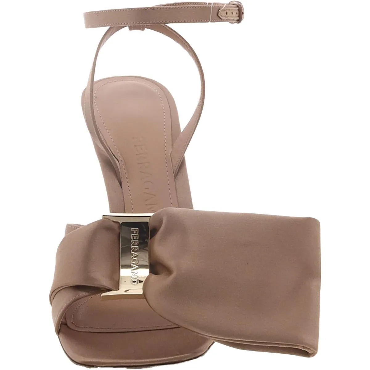 Womens Ankle Strap Kitten Heel
