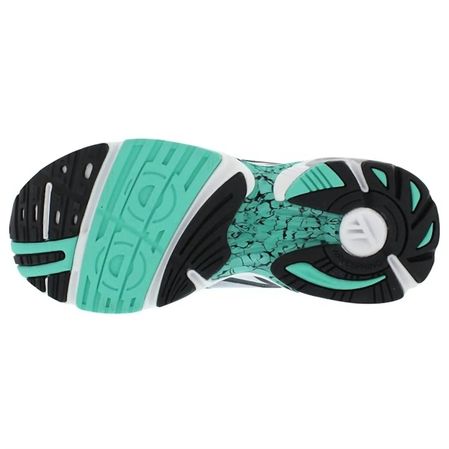 Women's Aquarius Running Shoes - Medium Width In White,charcoal,green