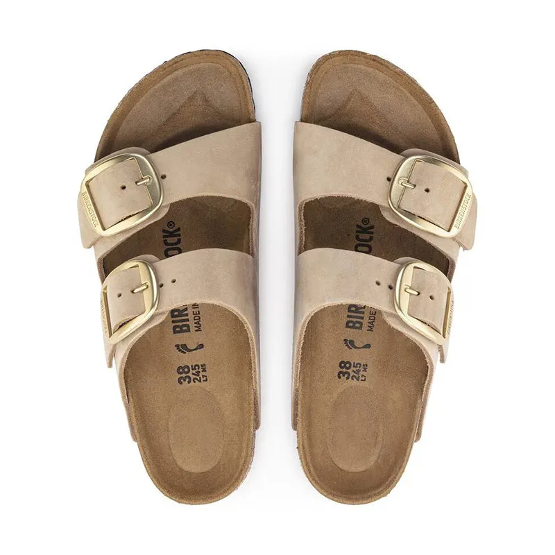 Women's Arizona Big Buckle Narrow Sandcastle Nubuck
