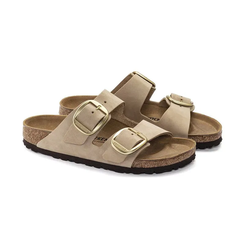 Women's Arizona Big Buckle Narrow Sandcastle Nubuck