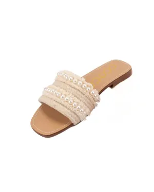 Women's Ashley Flat Sandal In Nude