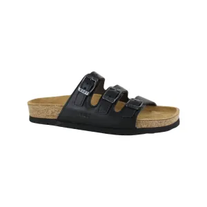 Women's Austin Sandal In Solt Black Leather