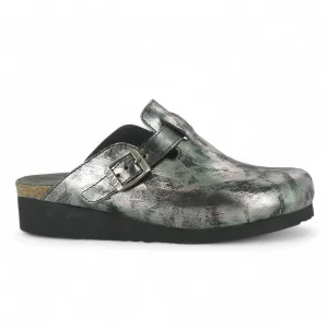 Women's Autumn Clog In Metallic Onyx