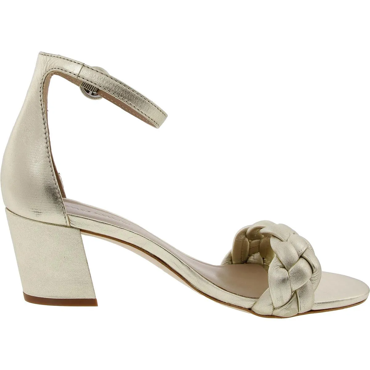 Womens Braided Leather Ankle Strap
