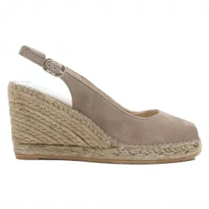 Women's Carla4An Suede Wedge Sandal In Taupe