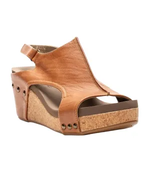 Women's Carley Wedge In Cognac Smooth
