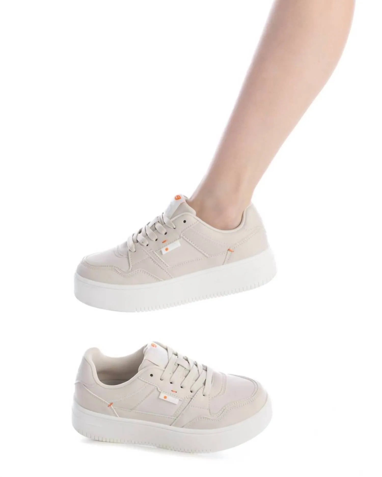 Women's Casual Sneakers In Beige