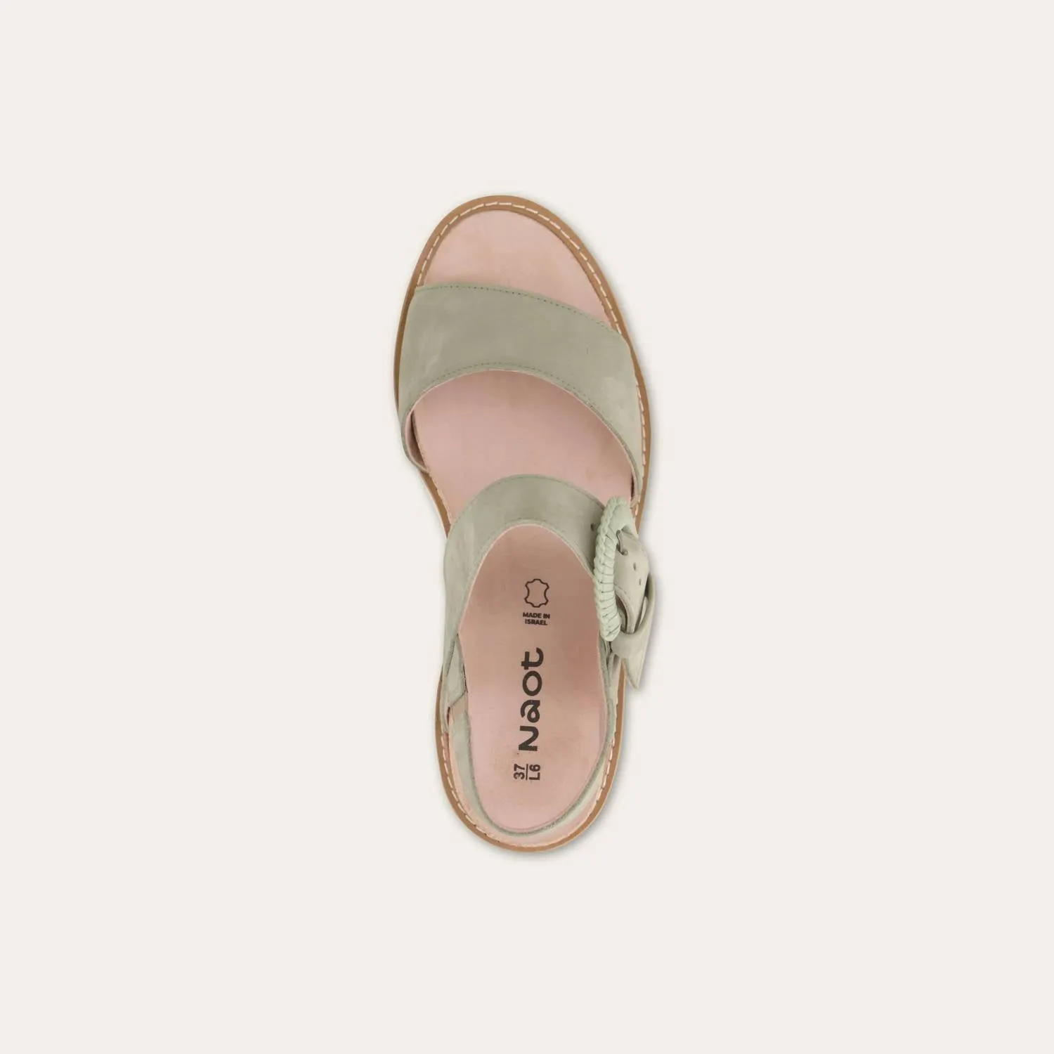 Women's Crepe Sandals In Sage Nubuck