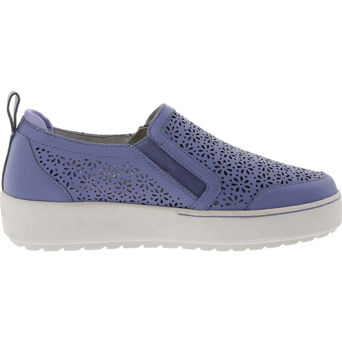 Womens Cushioned Footbed Leather Casual And Fashion Sneakers