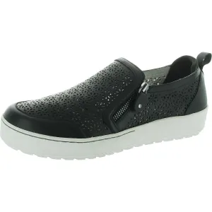 Womens Cushioned Footbed Leather Casual And Fashion Sneakers