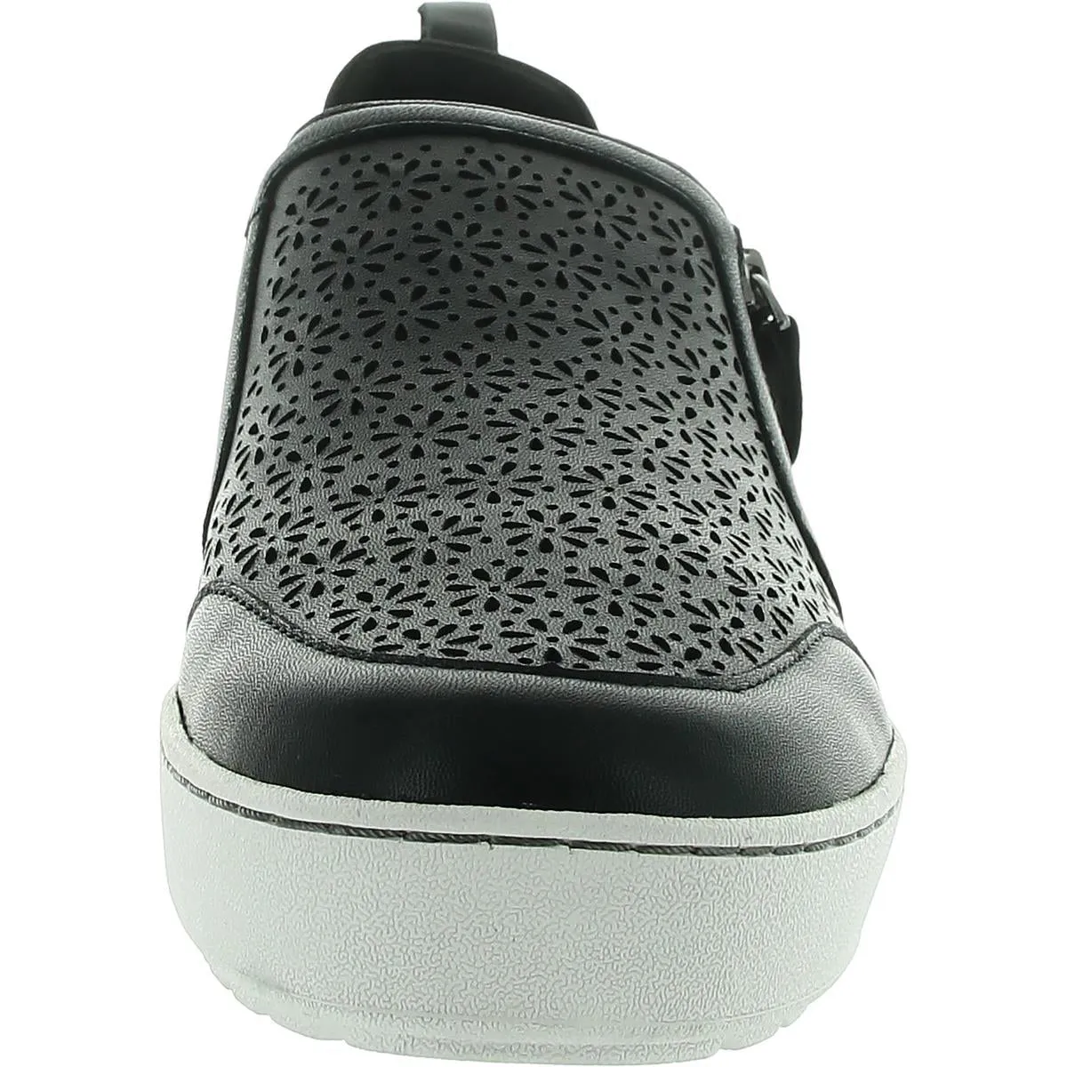 Womens Cushioned Footbed Leather Casual And Fashion Sneakers