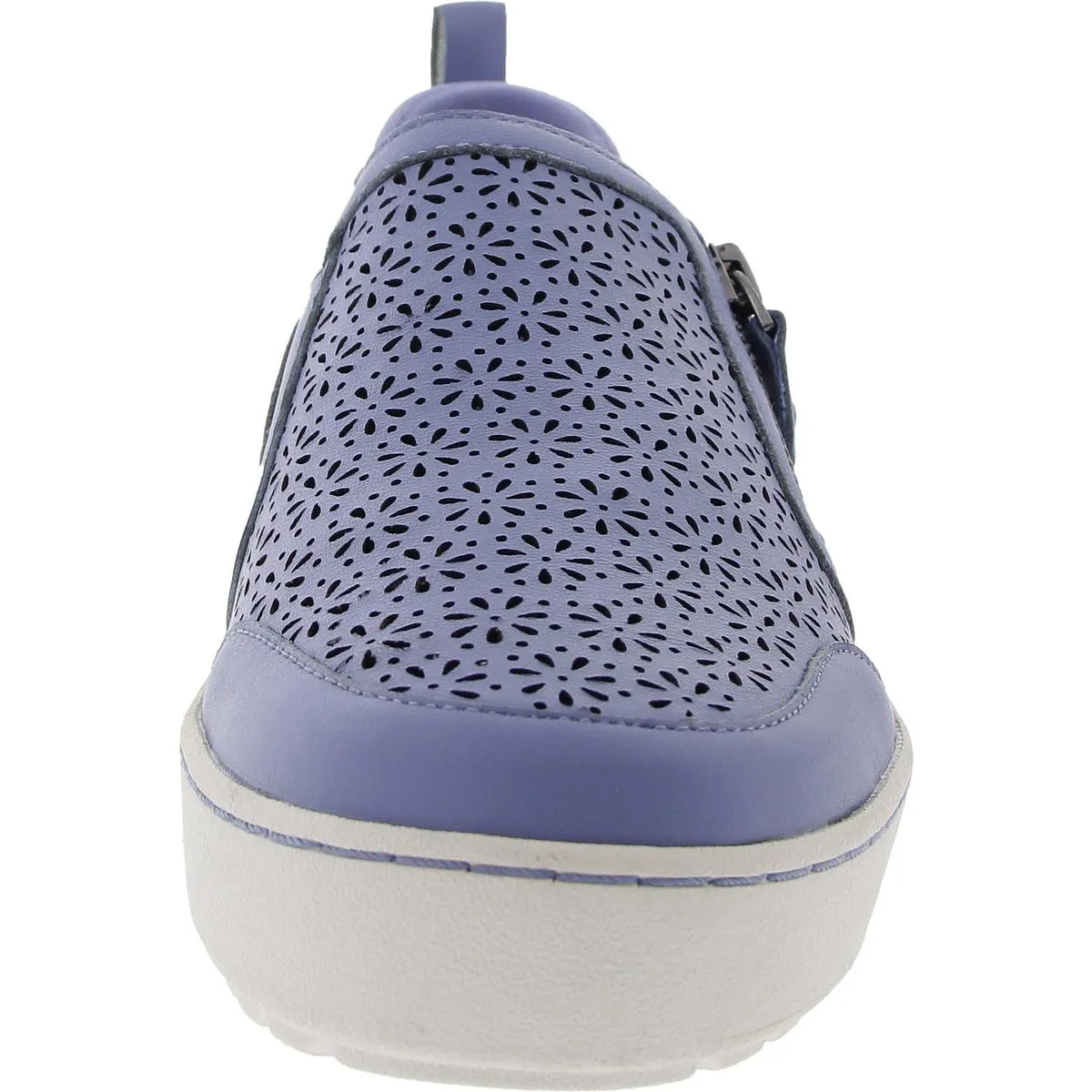 Womens Cushioned Footbed Leather Casual And Fashion Sneakers