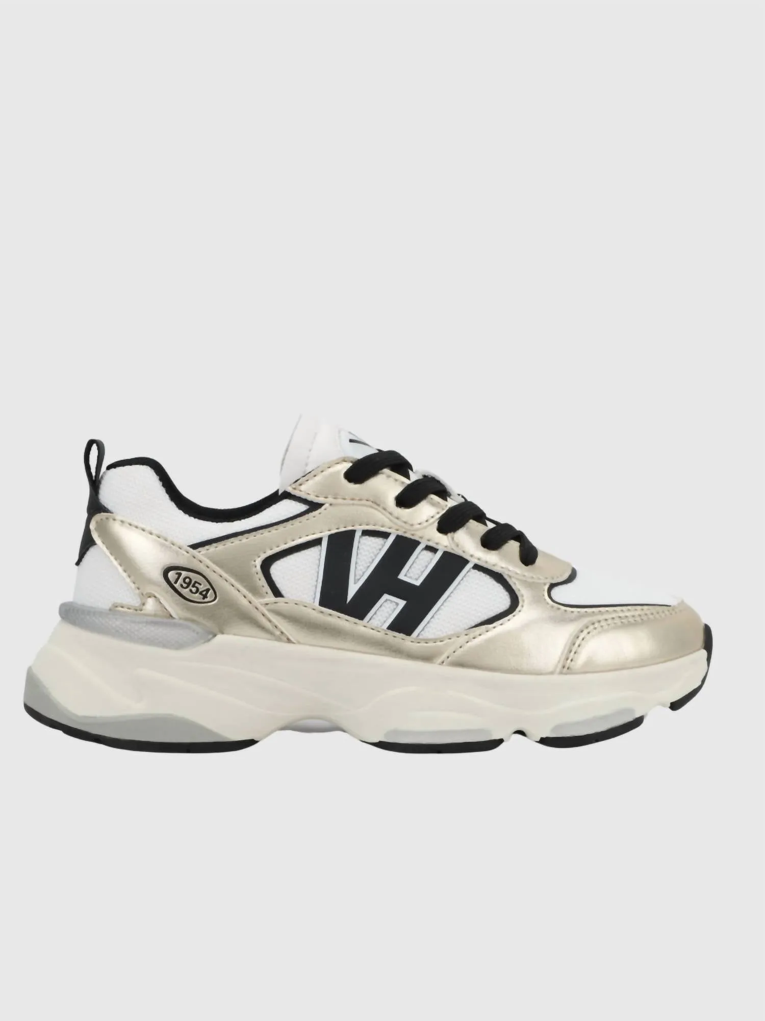 Women's Dash Washed Sneaker In Gold/ Black