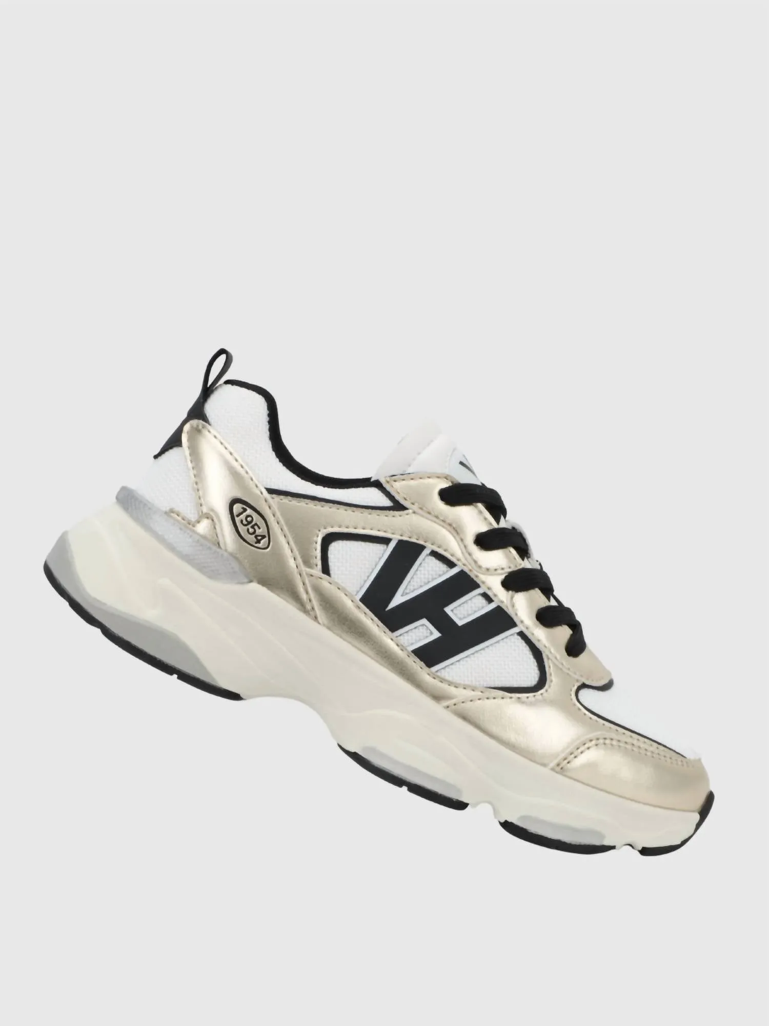 Women's Dash Washed Sneaker In Gold/ Black
