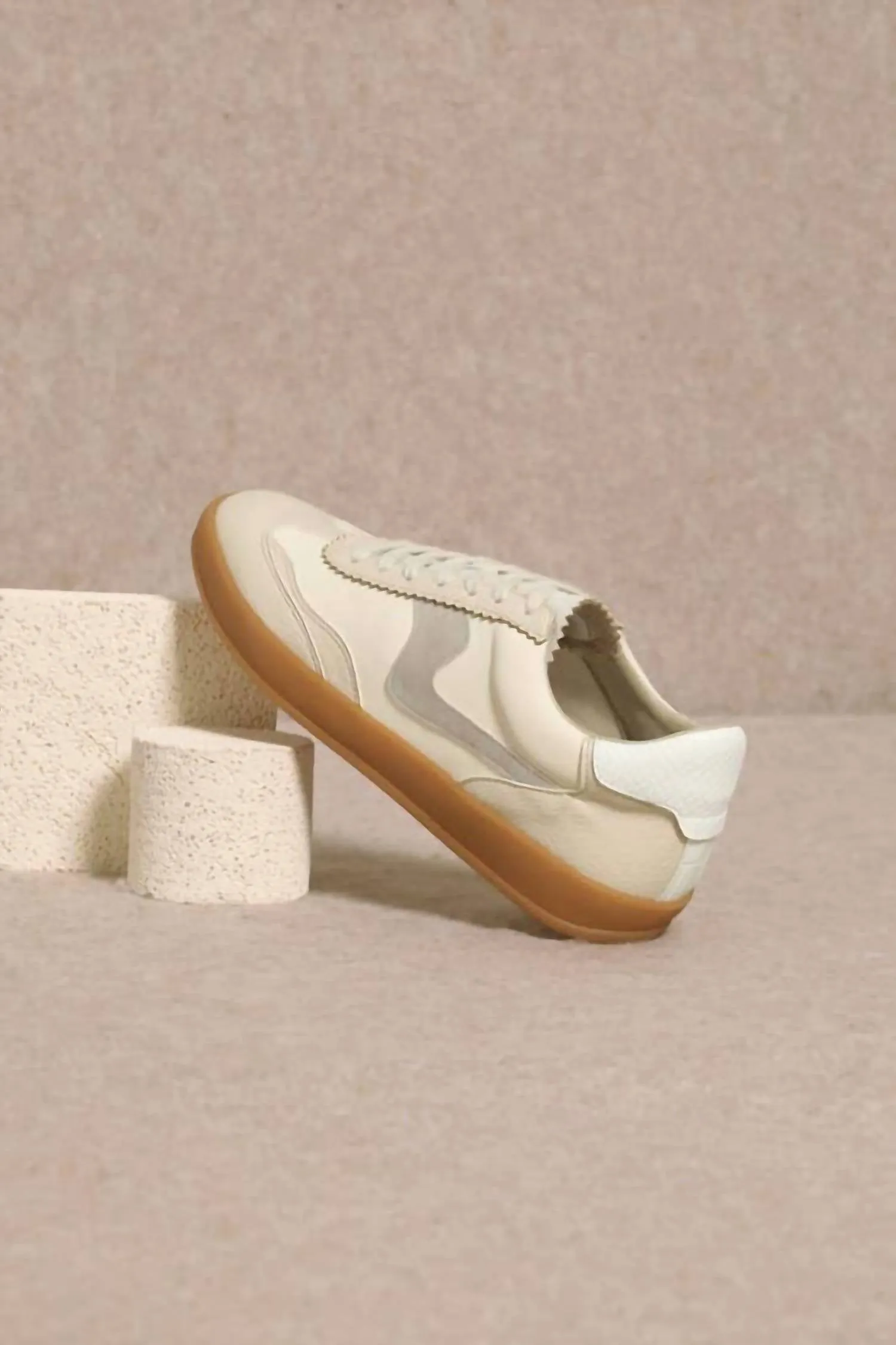 Women's Destiny Lace Up Sneakers In Beige