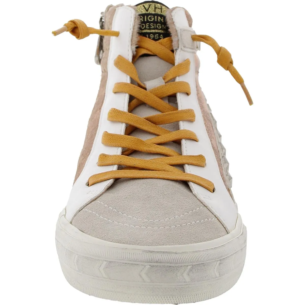 Womens Distressed Calf Hair Casual And Fashion Sneakers